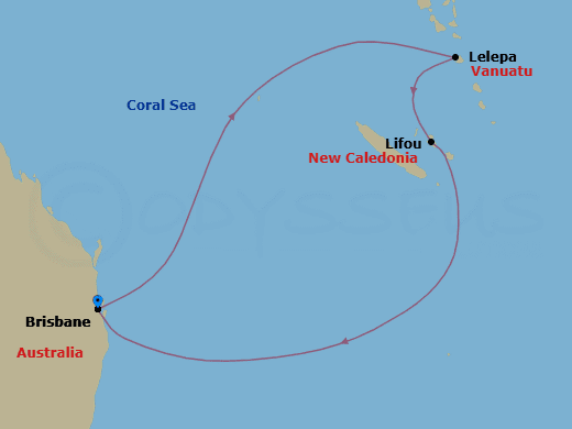 Itinerary map