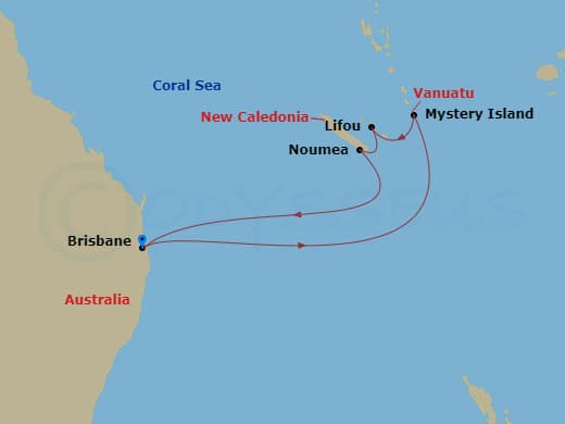 Itinerary map
