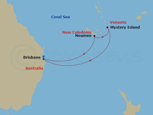 Itinerary map