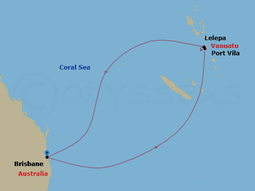 Itinerary map