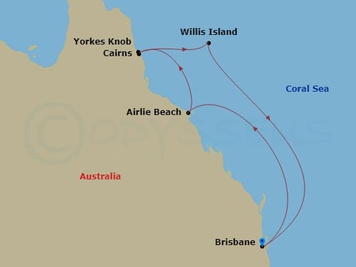 Itinerary map