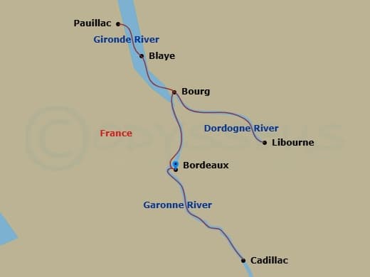 Itinerary map