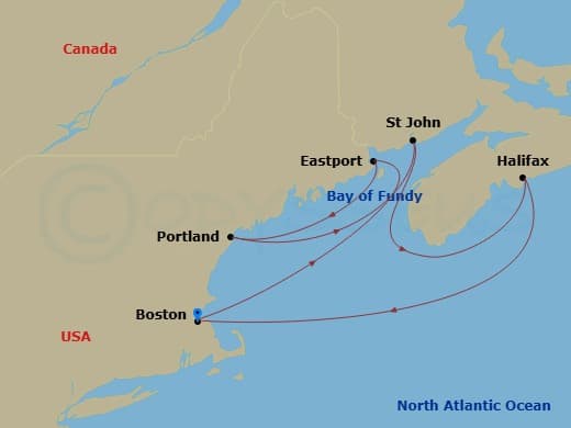 Itinerary map