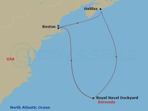 Itinerary map