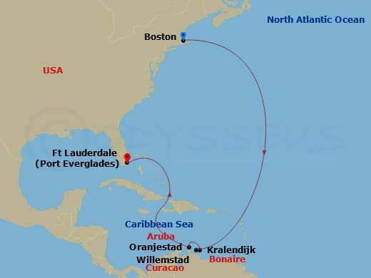 Itinerary map