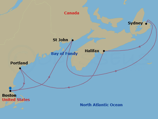 Itinerary map