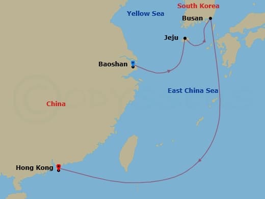 Itinerary map