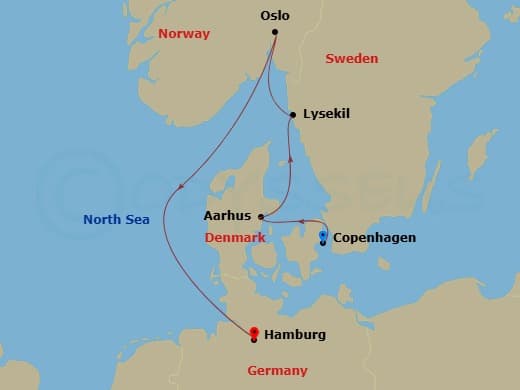 Itinerary map
