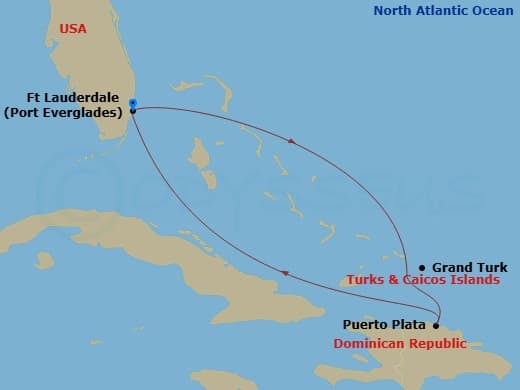 Itinerary map