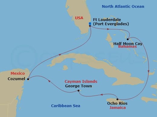 Itinerary map