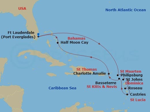 Itinerary map
