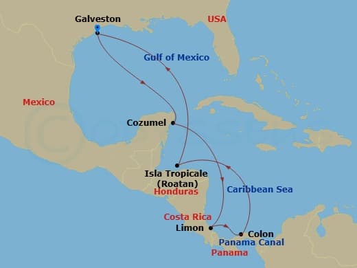 Itinerary map