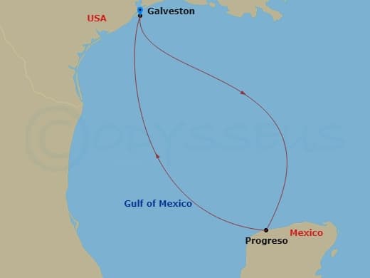 Itinerary map