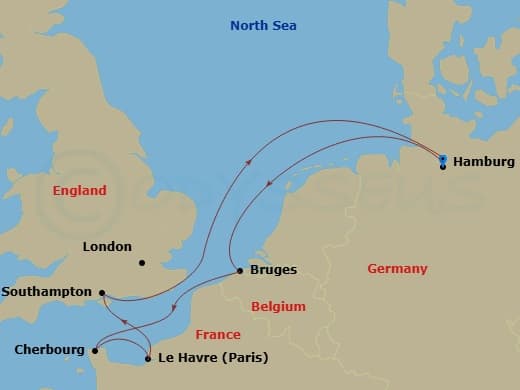 Itinerary map