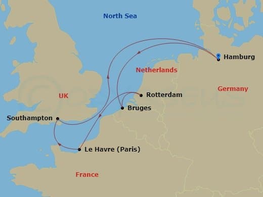 Itinerary map