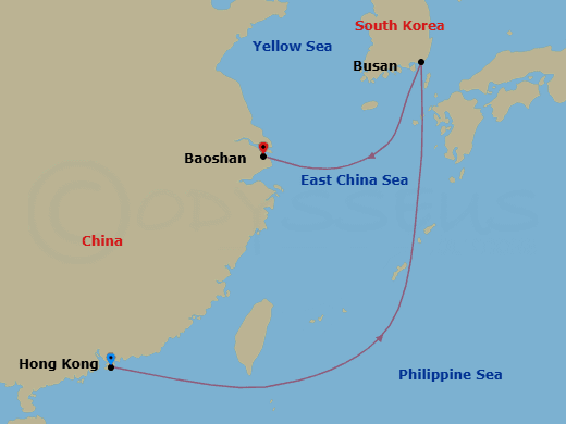 Itinerary map