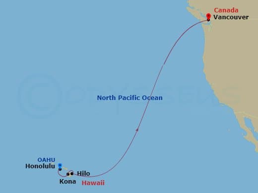 Itinerary map