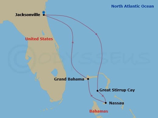 Itinerary map