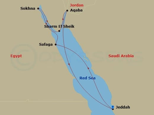 Itinerary map