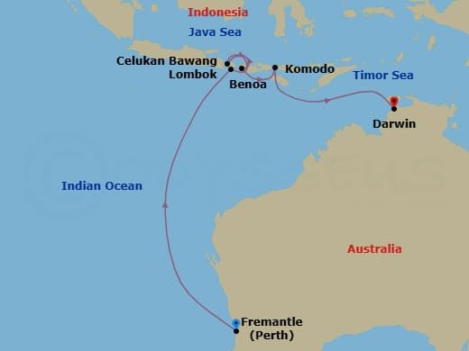 Itinerary map