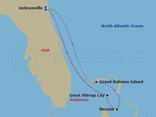 Itinerary map