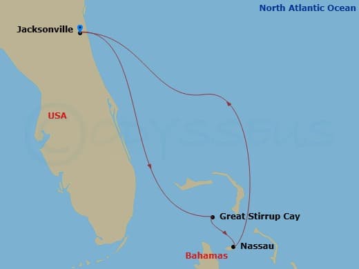 Itinerary map