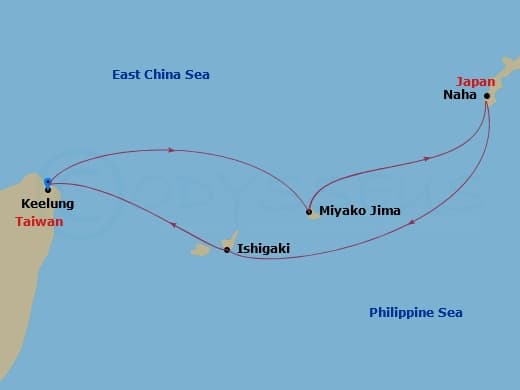 Itinerary map