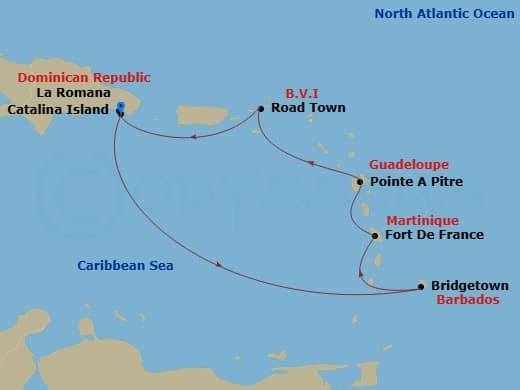 Itinerary map