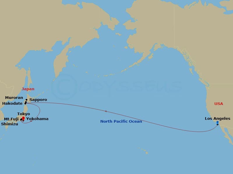 Itinerary map