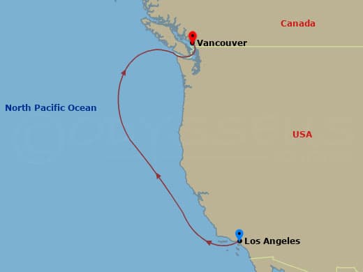 Itinerary map