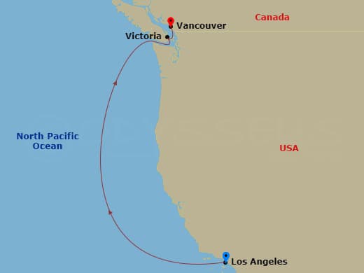 Itinerary map