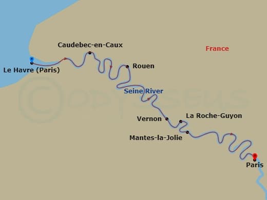 Itinerary map