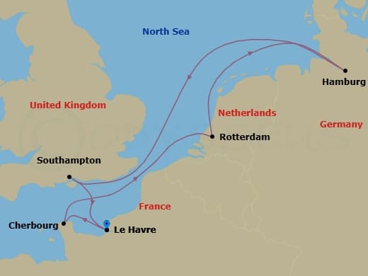 Itinerary map