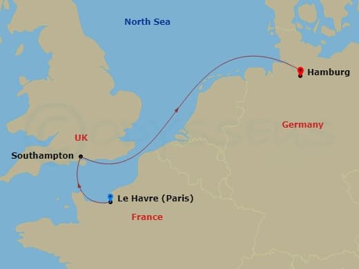 Itinerary map