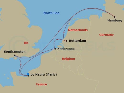 Itinerary map
