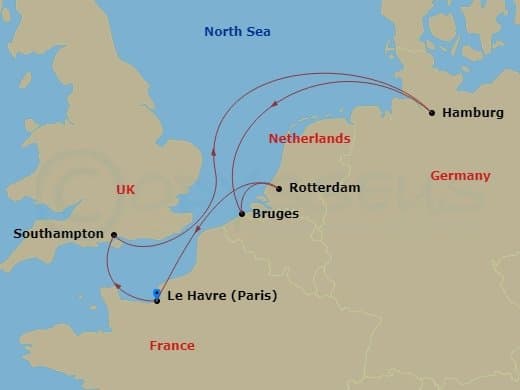Itinerary map