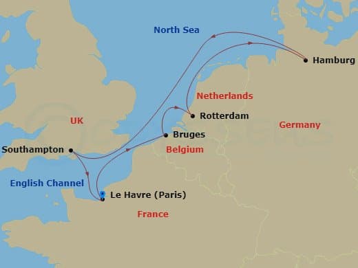 Itinerary map