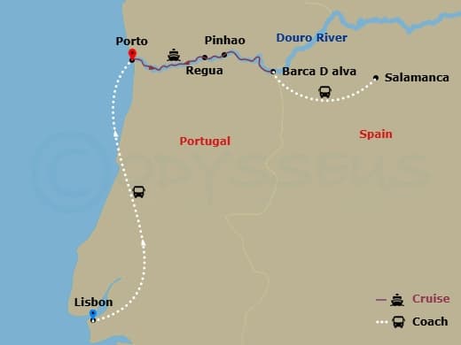 Itinerary map