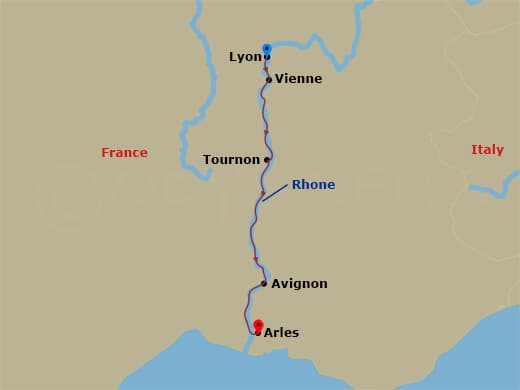 Itinerary map