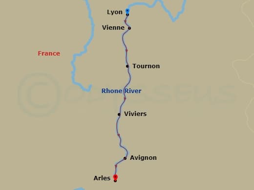 Itinerary map
