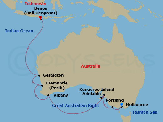Itinerary map