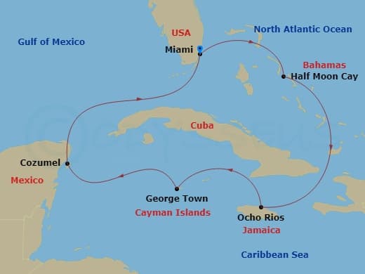 Itinerary map