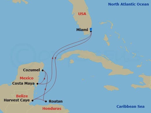 Itinerary map