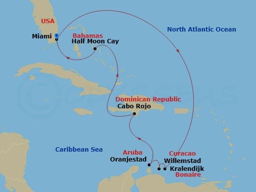 Itinerary map