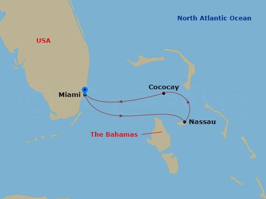 Itinerary map