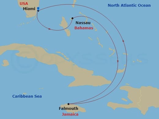 Itinerary map