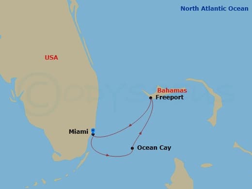 Itinerary map