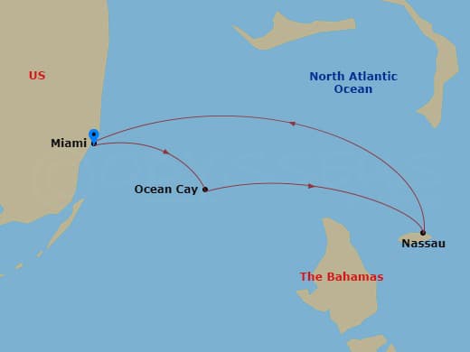 Itinerary map
