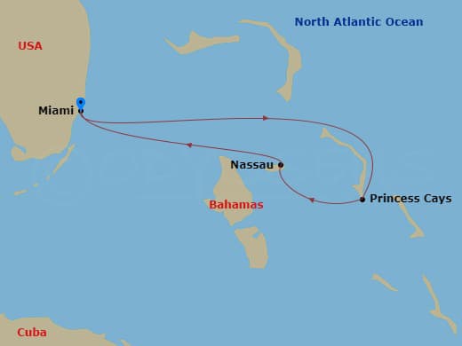 Itinerary map