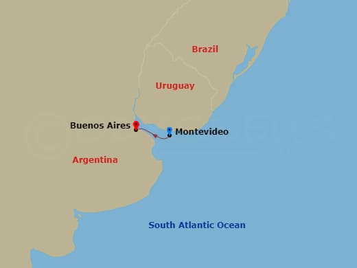 Itinerary map